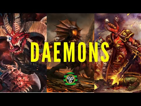 📗 TOP 3 Khorne Daemons - Skarbrand - Karanak - U'zhul Skulltaker - Chaos Daemons Fantasy Lore