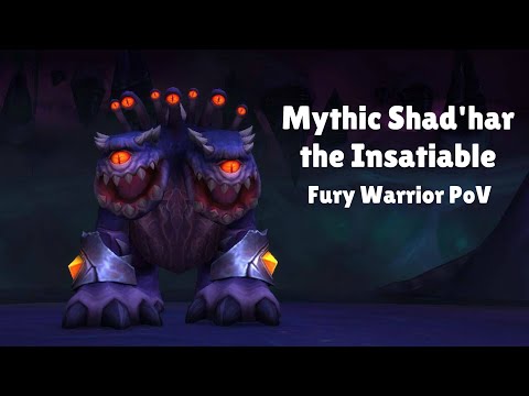 Mythic Shad'har- Fury Warrior PoV - Guild First Kill!