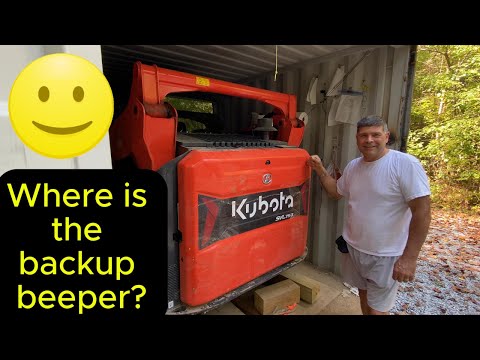 Where is Kubota backup Beeper on SLV75-3?  Safety Backup Beeper is hidden and not well documented