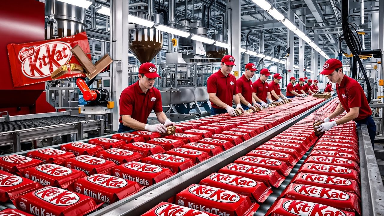 How KITKAT is made - Industrial Process