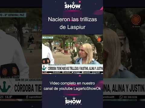 Nacieron las trillizas de Laspiur provincia de Córdoba Argentina