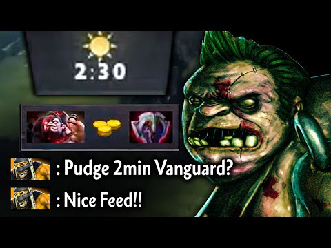 WTF 2Mins Vanguard Pudge in 7.34b? INSANE | Genius Pudge