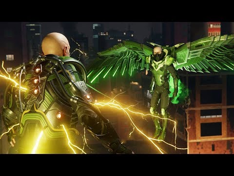 Spider-Man PS4: Vulture and Electro Boss Fight