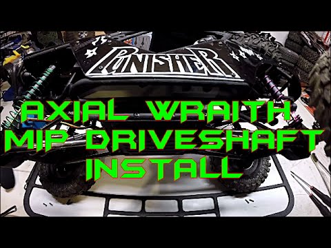 Axial Wraith- MIP drive shafts assembly and install