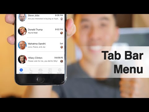 Swift: FB Messenger - How to create a Tab Bar Menu, Cell Highlights, NSDate formats (Ep 4)