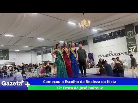 Começou a Escolha da Realeza da festa37ª Festa de José Boiteux