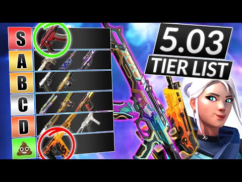 NEW PATCH 5.03 GUNS TIER LIST - BEST Weapons in Valorant to Rank Up Fast - Update Guide