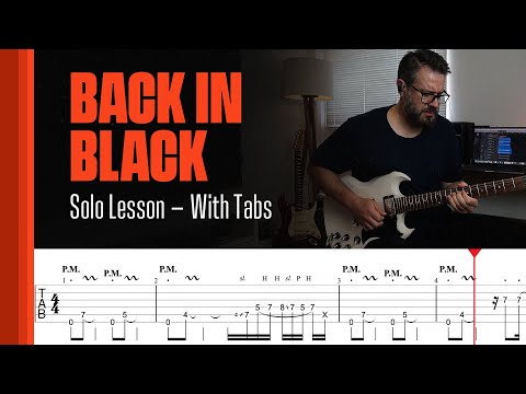 Back In Black - Solo Lesson (With Tabs)