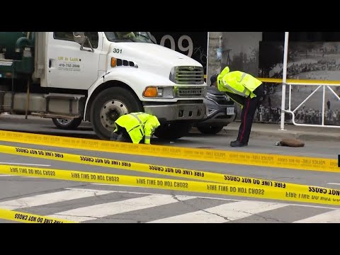Man has life-threatening injuries after being struck by garbage truck