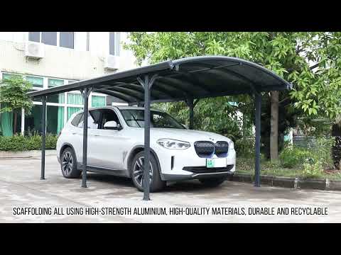 Στέγαστρο Αλουμινίου / Carport HX-PB63008 – 5.00m x 3.00m – Hollow Polycarbonate (Κατόπιν Παραγγελίας)-thumb-1