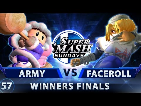 SSS 57 - Top Shelf | ARMY (ICs) vs. Faceroll (Sheik) - SSBM Top 32 Winners Finals - Smash Melee