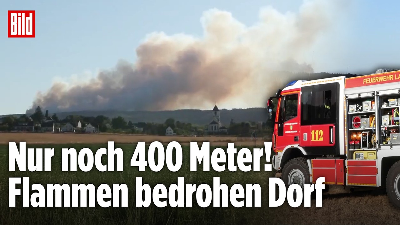 KREIS DÜSEN: Alarm in NRW! Waldbrand bedroht Gey – 1.800 Menschen müssen ihre Häuser verlassen