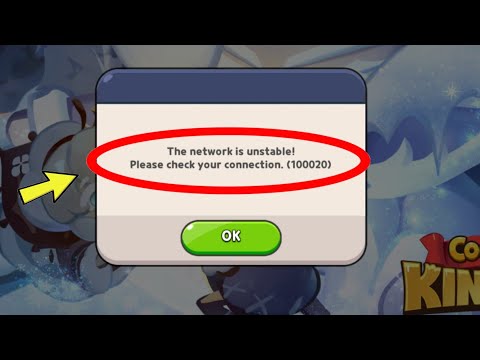 Cookie Run Kingdom | The network is unstable!Please check your connection. (100020) Problem Solve