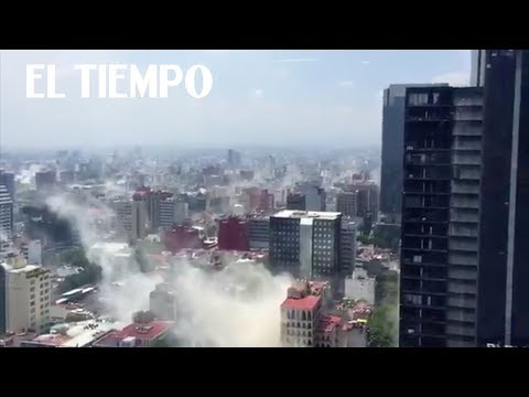 Videos aficionados muestran momentos de pánico tras terremotos en México
