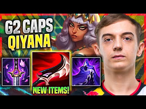 CAPS PICKS QIYANA WITH NEW ITEM DUSKBLADE! - G2 Caps Plays Qiyana MID vs Rumble! | Preseason 11