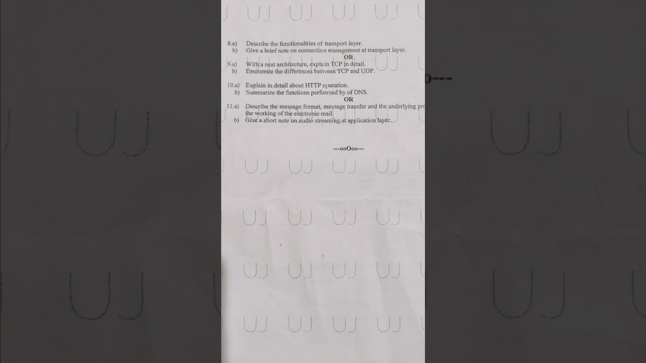 JNTUH R22 BTech 3 Year 1st Semester COMPUTER NETWORKS Question paper 😱🔥#jntuh  #jntuhyderabad