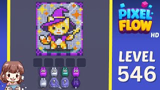 Pixel Flow Level 546 Solution Walkthrough
