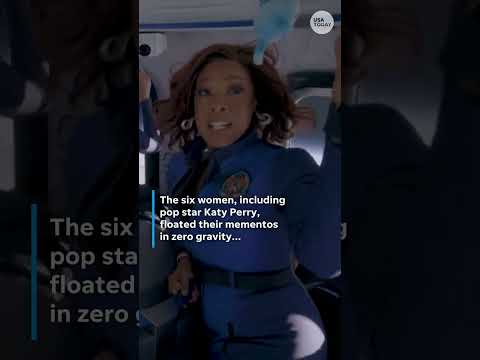 Watch zero gravity inside Blue Origin space flight with Katy Perry Shorts