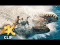 Mosasaurus Attack Scene JURASSIC WORLD REBIRTH 2025 Movie CLIP 4K