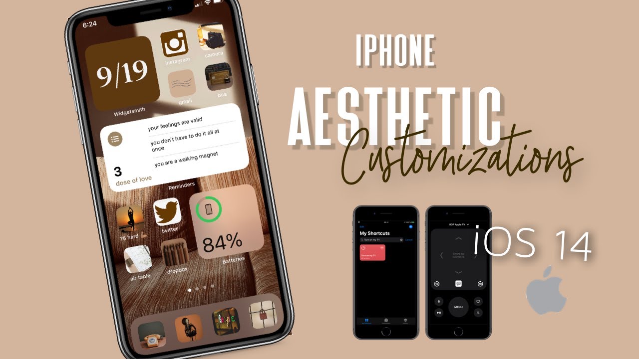 HOW TO: Aesthetic iPhone Customization with iOS 14! // Widgets, Shortcuts + Apps