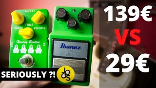 Video thumbnail for Ibanez TS9 VS Harley Benton Vintage Overdrive : Classic Tubescreamer VS Cheap Clone ? | No talking by Johan Joos Laur