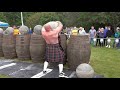 Scottish Strongmen Ardblair Stones Challenge during Donald Dinnie Games 2019 won by Andy Cairney