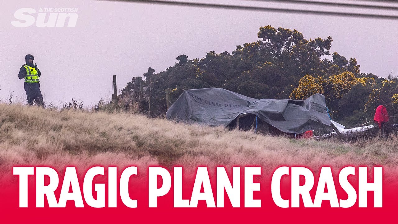 Tragedy as pilot dies in horror plane crash near Scottish airport