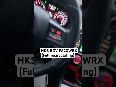 HKS Sqv4 recirculating valve on my 2020 wrx. Short little clip after the install. #wrx  #shorts