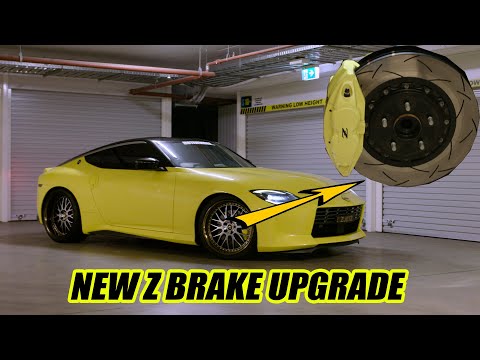 Do 370Z Brake Upgrades Fit New Nissan Z? Slotted rotors, Performance Pads and Braided Lines