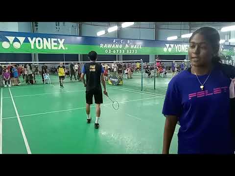 Badminton QF 12th Rawang Open Men's Single Open Tournament - Faiz Rozain Vs Shahrul Shazwan