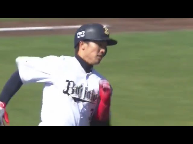 【3回裏】バファローズ・安達がレフトスタンドへ飛び込む先制の一発を放つ!! 2018/3/10 Bs-G
