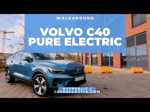 Volvo C40 Pure Electric Walkaround ersteindruck ASMR Autoblogger Hamburg