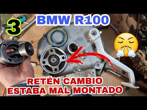 Montar RETÉN CAJA CAMBIOS BMW R100GS 3ª Parte🛠️Estaba MAL 😤