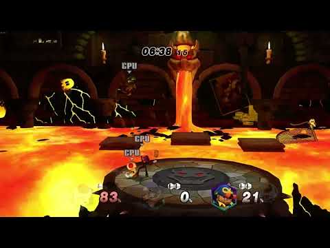[Request] CPU Battles - Toad, Waluigi, Geno FFA - Bowser's Castle (PM EX Remix)