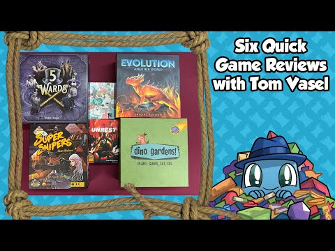 Six Quick Game Reviews - with Tom Vasel