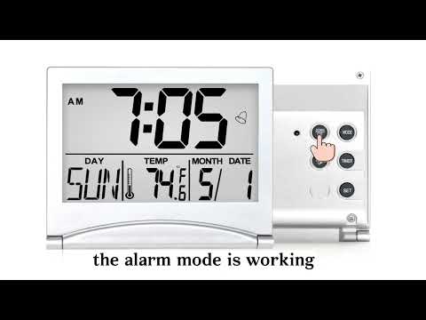 Betus Travel Alarm Clock - How to Set the Alarm