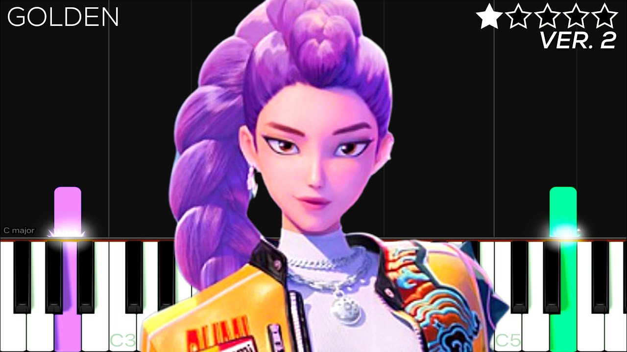 HUNTR/X - Golden (KPop Demon Hunters OST) | EASY Piano Tutorial