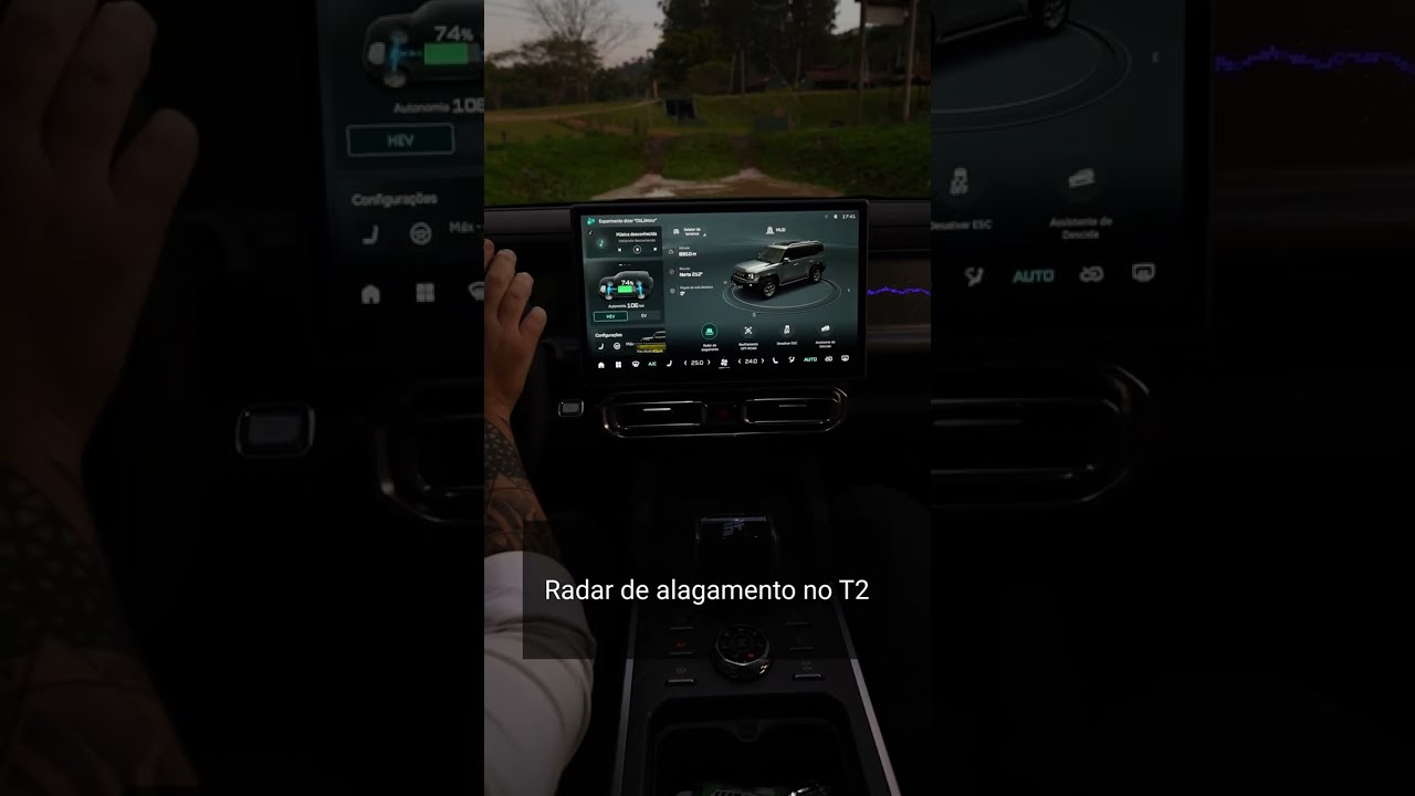 Você sabia que o JETOUR T2 XWD 4X4 conta com radar de alagamento?