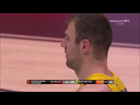 Artsiom Parakhouski against Olimpia Milano  (14 PTS - 4 REBS - 1 AST) 26.01.2018