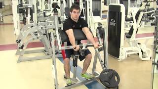 Hammer Strength Seated Bicep Curl exercise video thumbnail