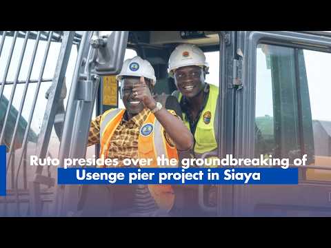 President Ruto presides over the groundbreaking of Usenge pier project in Siaya