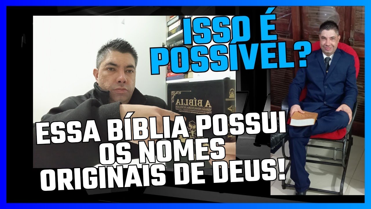 Biblia com todos os nomes de Deus em HEBRAICO!
