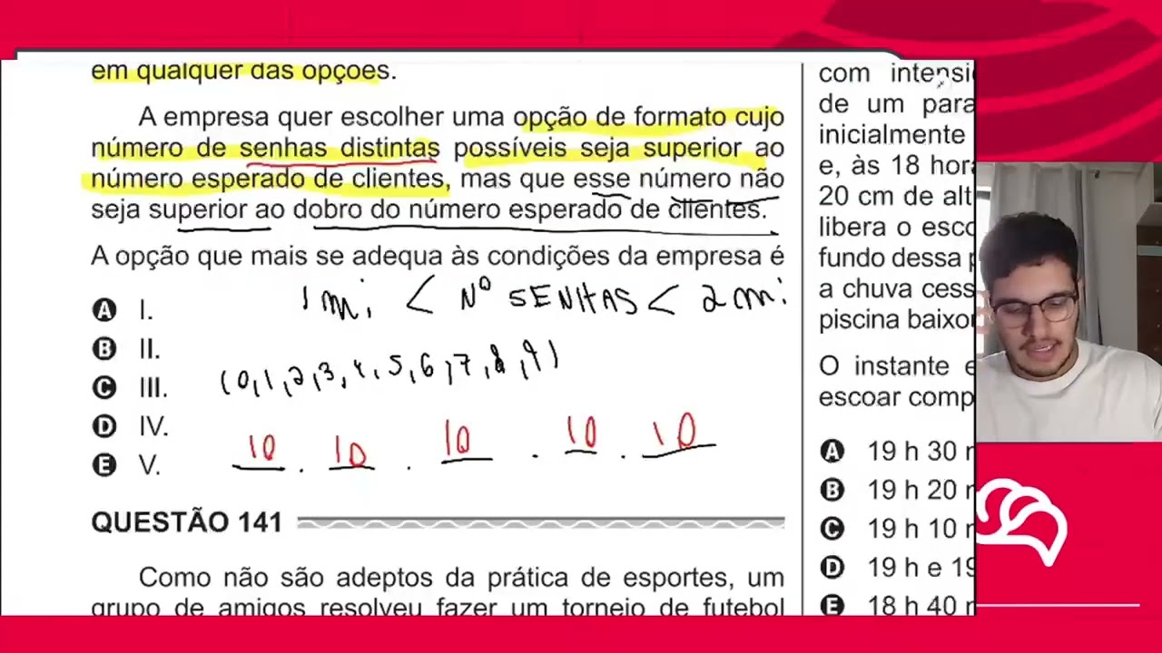 Resolução em Vídeo — Questão 177 ENEM 2017