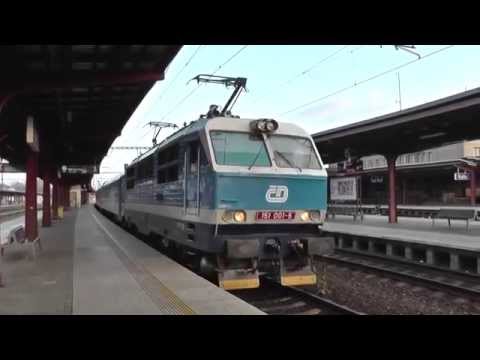 ČD 151.001 - Odjezd vlaku EC 144 Landek - Kolín, 12.4.2014