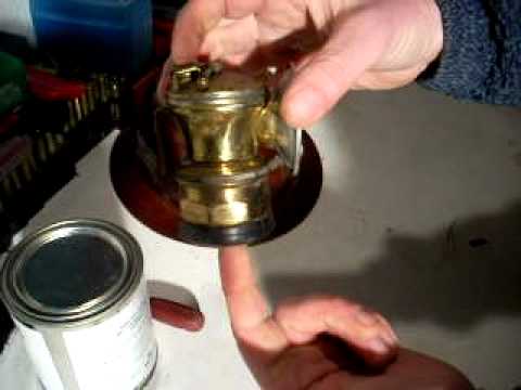 How to light a carbide drip lamp