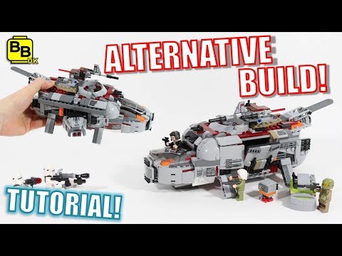 LEGO STAR WARS 75202 ALTERNATIVE BUILD RESISTANCE FREIGHTER! Video