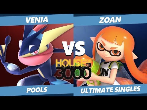 Smash Ultimate Tournament - Venia (Greninja) Vs. Zoan (Inkling) SSBU Xeno 167 Pools