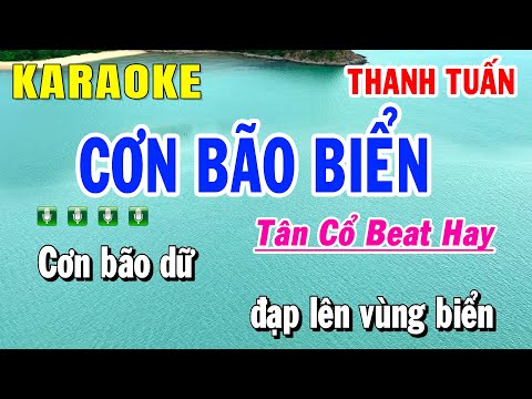Cơn Bão Biển Karaoke Tân Cổ | Thanh Tuấn | Tân Cổ Beat Hay