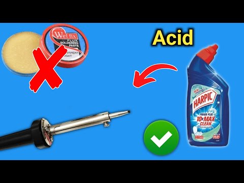 Make Soldering Flux from Tolit Cleaner Acid at Home?