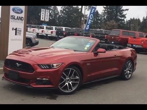 2017 Ford Mustang GT Premium W/  Backup Camera, Nav, Convertible Review| Island Ford